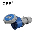 CEE IEC 32 amps 2P+E 220v industrial socket IP67 waterproof CE TUV CB Certified
