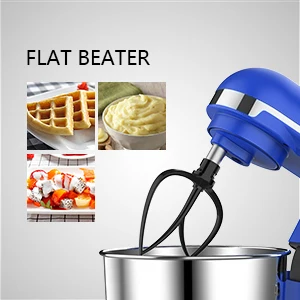 Classic stand mixer for dough kneading with metal housing and S.S. agitator bowl