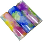 Chine Direct Sale Iridescent Color Holographic Metallic PU Faux Leather Materials for Making Hair Bows/Belt/Phone Cover