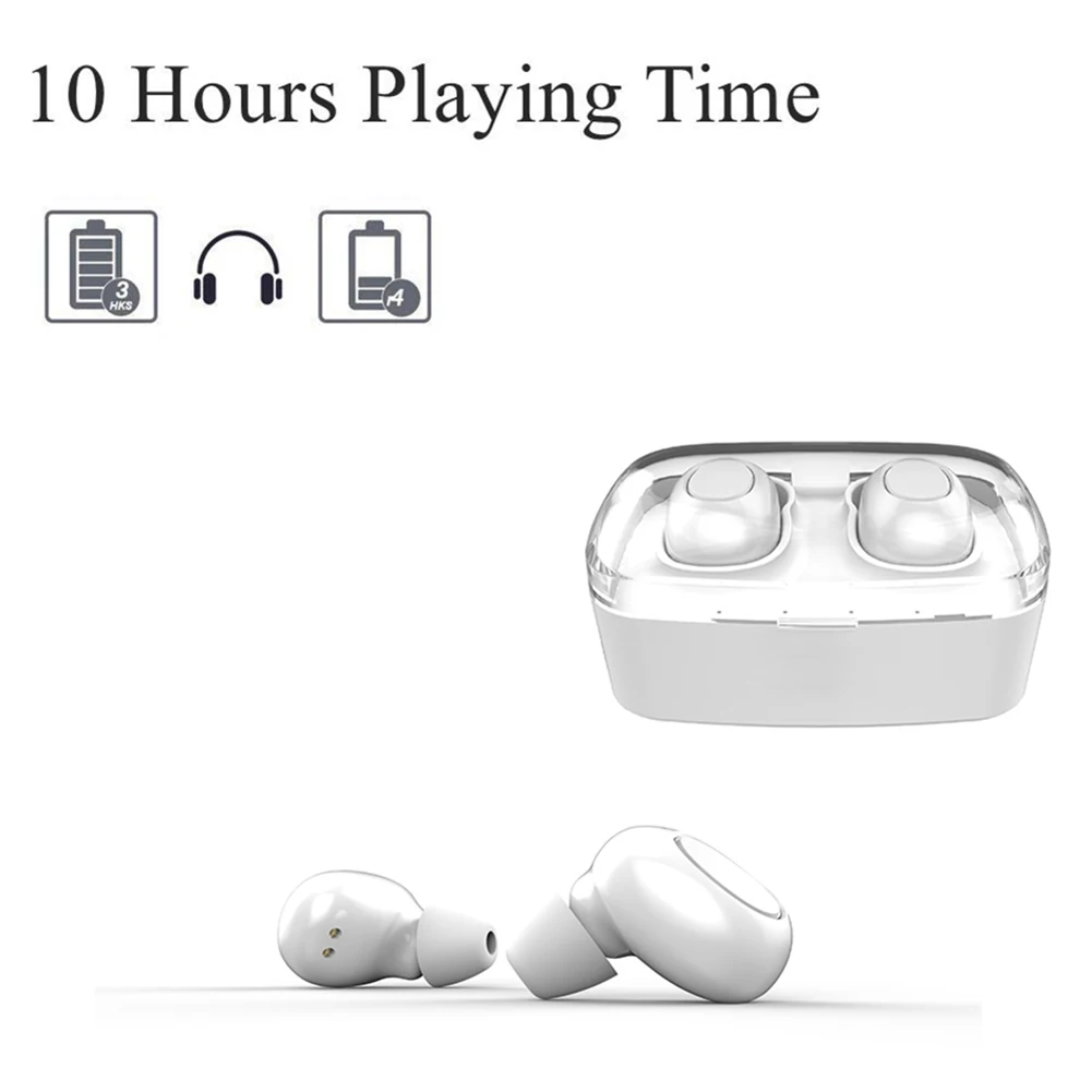 New product H10 tws wireless earbuds stereo headset V5.0 headphone IPX7 waterproof earphone with charging case - ANKUX.COM