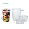 oem printing logo 32oz plastic clear bento lunch food box deli containers disposable lunch box