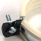 Pipe Clamp Plastic Pipe Clamp With Rubber Galvanized Steel Pipe Clamp With White Rubber And Plastic Clip