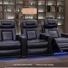 Seater Leather Furniture YASITE 3 Seater Modern Leather Recliner Functional Theater Sofa Chair Furniture For Home