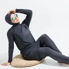 MOTIVE FORCE Muslimah Swim Surf Wear Sport Burkinis Islamic Hijab Swimsuit Large Size