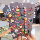 15pcs/Set Colorful Hair Clips Girls Cute Cartoon Fruit Barrettes For Children Flower Hair Accessories For Girls