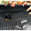 3 in 1 Copper Wire BBQ Grill Brush With Scraper Long Handle Stainless Steel Barbecue Grill Oven Cleaning Tools BBQ Brush Cleaner
