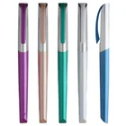 Pen Logo Elegant Pen Design Metallic Color Body Plastic Pen Custom Logo Pad Print Gel Ink