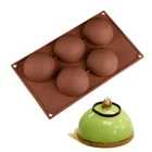 Amazon Hot Selling BPA Free 5-Cavity Egg Shape Silicone Baking Mould Cake