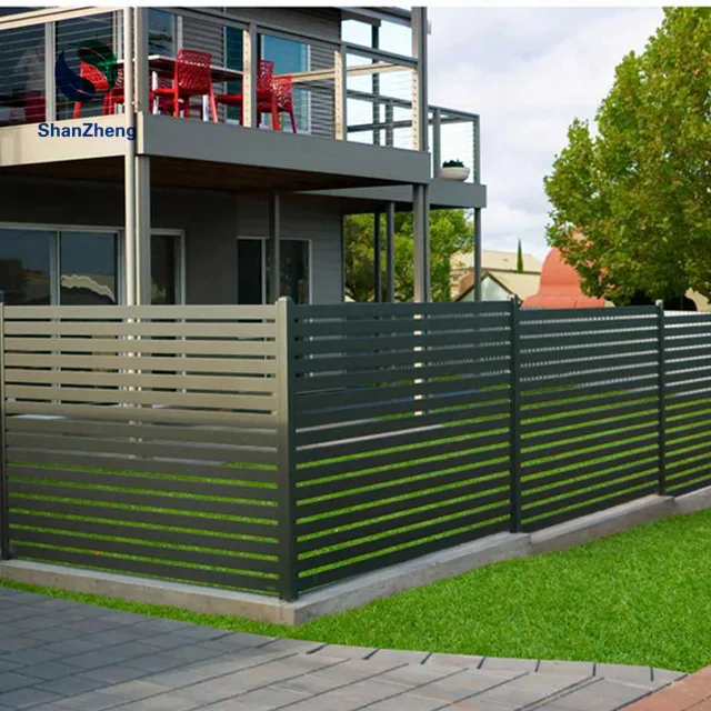 Aluminum Speartop Decorative Residential Metal Fence for Garden Yard Balcony Deck with Morden Deisgn