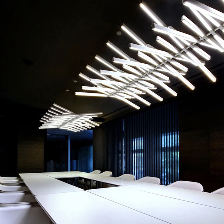 Fish bone pendant light LED Swirl Suspension pendant light led for Office restaurant hotel