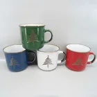 Dinnerware Set Handmade Dinnerware Set Ceramic Stoneware Handmade Metallic Christmas Tableware Dinnerware Set K664