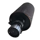 Graphic Customization Conveyor Pulley Yuanzhou Conveyor Pulley Lagging Rubber Ceramic Idler Pulley Of Conveyor