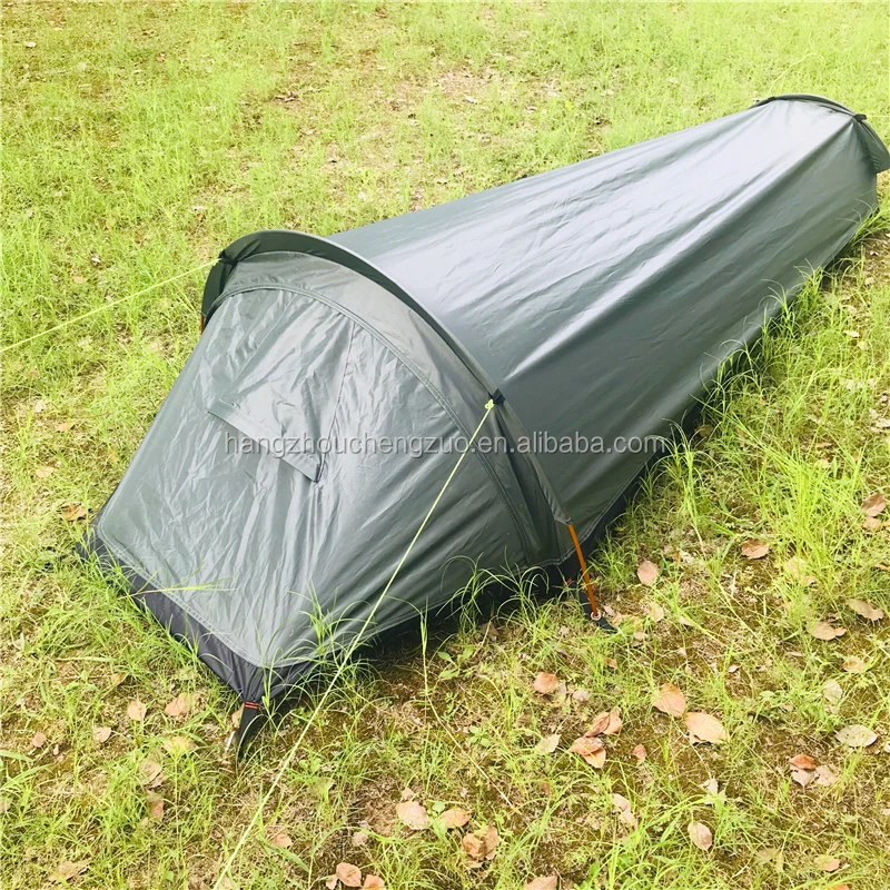 High-end Ultralight 1 person sleeping bag tent, CZX-344 Military Green tent,Sleeping Tent,Backpacking Swag Tent