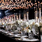 Holder Customized Size Crystal Glass Votive Candle Holder Set Clear Tall Cheap Glass Tube Candlestick On Sale