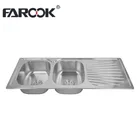 Double bowl single board sink modern kitchen designs sink with accessories kitchen
