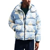 customized soft fleece details the collar and inside pockets tie dye print mens winter coats