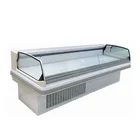butchery shop equipment hanging fresh meat display showcase refrigerator