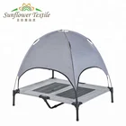 Elevated Dog Bed With Shade Cots for Dogs Beds Lifted Trampoline Suspended Raised Pet Cot