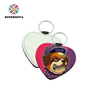 New Arrival Sublimation Blank Cross Pattern Leather Key chain Custom Print Keychain 2019