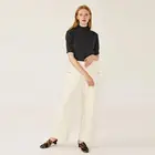 OEM minimalist denim ladies jean trousers pants korean style
