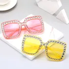 2018 retro flash cheap sunglasses promotion in square style womens sun glasses italy brand design custom logo candy color