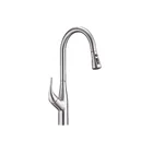 Brass Sink Faucet Nickle Deck Mounted Single Lever Pull Down Home Kitchen Faucets