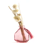 Factory high quality art reed diffuser best aroma in glass jar flower aromatherapy wedding decor