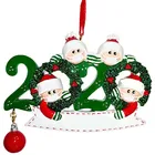 2020 Christmas Decoration White Family Quarantine Survivor Christmas Tree Hanging Ornaments