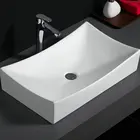 Modern 586 Ceramic Sanitary Ware Design Vitreous China Hand Wash Basin