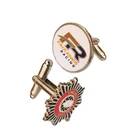 Wholesale price security badges metal vintage cufflinks