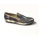Shoes summer woman slip-on elastic snake genuine leather China low price women shoes
