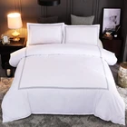 Chinese supplier wholesale cheap home textile custom white hotel bed cover sheet