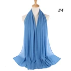 Wholesale fashion plain color shawl chiffon hijab scarf