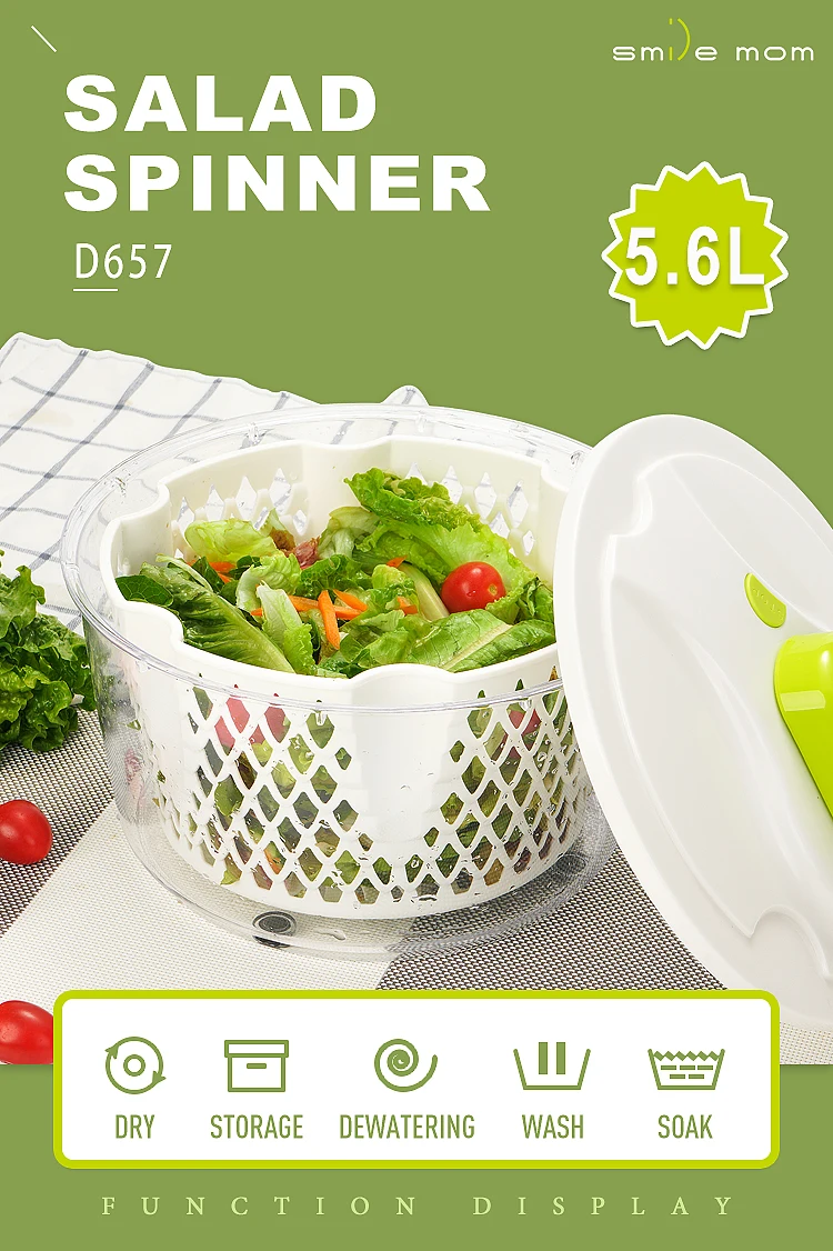 salad spinner,saladdressing hot sale multi-functional salad spinner plastic salad spinner