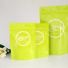 Free sample Matcha tea doypack bags white craft paper food pouch dry fruit packaging bag