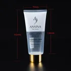 120g-100g highly transparent Customized cosmetic tube packaging for screw flip cap soft tube 45mm diameter