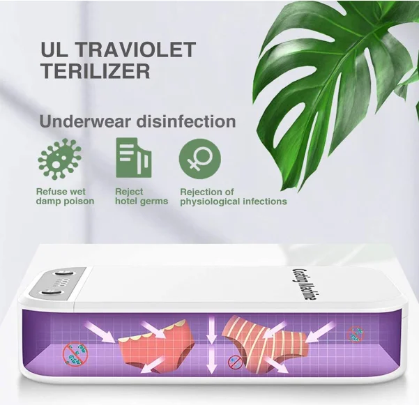 UV Sanitizer LED sterilizing Trays UV Disinfection Lamp UVC Sterilizer Box