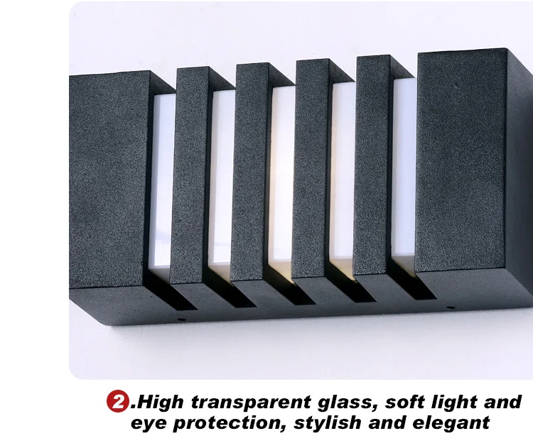 Modern Design Energy saving Geometry Aluminium body Home Outdoor Wall Lamp