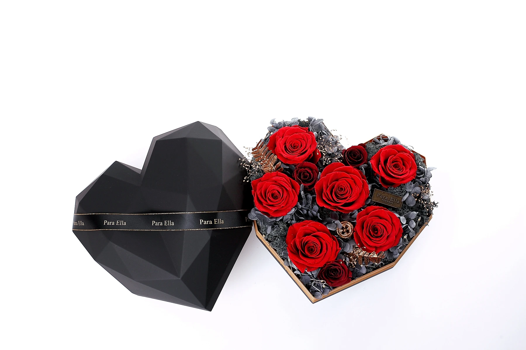 wholesale everlasting preserved roses flower in heart shaped