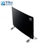 Big LED display decorated curved glass wall mount heater stand remote control infrared glass heater with wifi