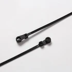 Customized Mountable Head Black Reusable Double Locking Nylon 66 Fastener Cable Zip Ties