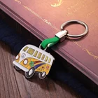 Mini bus souvenir design custom keychain cheap custom school bus key chain metal keychain vw bus