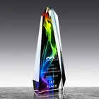 Award High Quality K9 Crystal Custom Octagon Tower Crystal Trophy Award