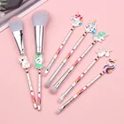Professional Manufacture Beautiful Makeup Cosmetic Diamond 7pcs Brush Makeup Set