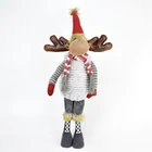 Xmas Home Ornaments Decoration Table Decor Christmas Moose Decorations Fabric Elk Standing Reindeer Figure