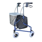 Rollator simple 3 wheels tricycle folding wheelchair walker