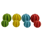 bite resistant pet dog chew teeth clean toy rubber toothbrush chew stick set watermelon dog chew ball for pet