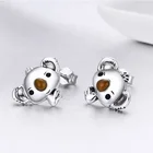 Fashion Accessories silver 925 earrings minimalist stud earrings women Koala modelling cute earrings