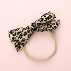 Kids Fashion Leopard New Hair Accessories Children'shair Ring Ropediy Seamless Cloth Bow