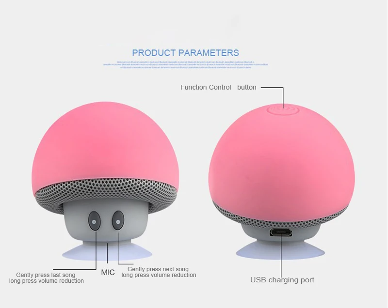 Amazon Hot Sell Mushroom Head Mini Bluetooth Speaker Stereo Mini Subwoofer Sound Box - ANKUX.COM